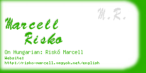 marcell risko business card